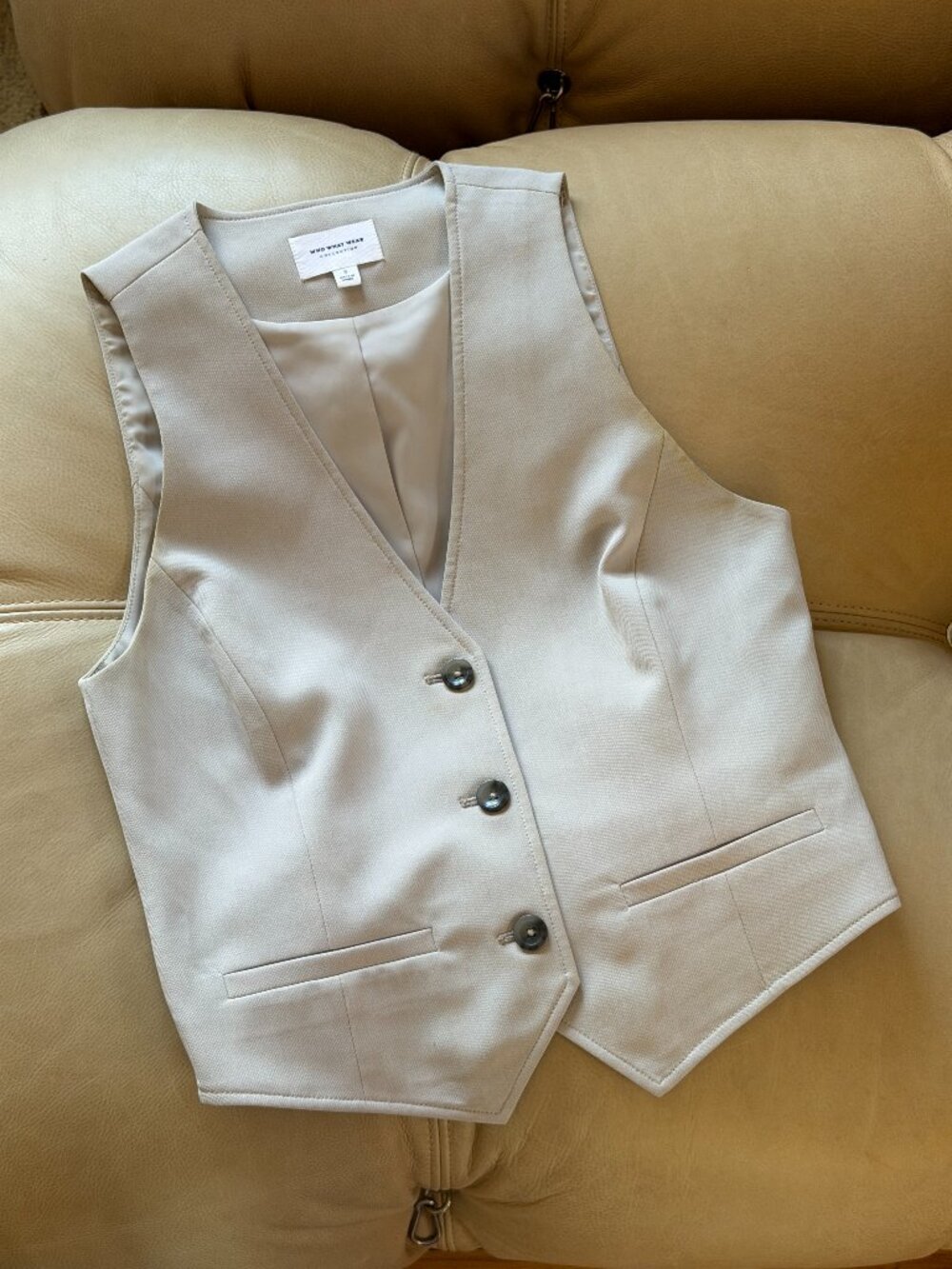 Who What Wear | Vest in Light Dove Grey